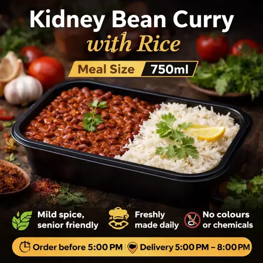 Kidney Bean Curry & Steamed Rice